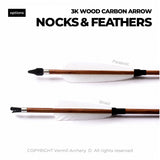 3K Wood Pattern Carbon Arrow
